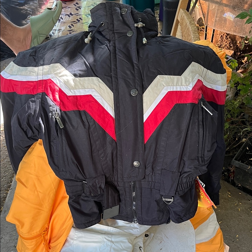 Men's Black and Red Ski Jacket